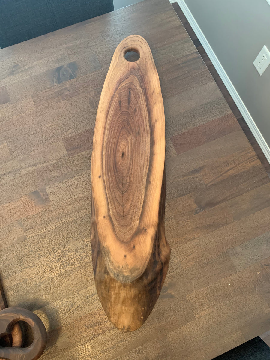 Walnut Oval/Cookie Cutting Board Wood Walker Customs