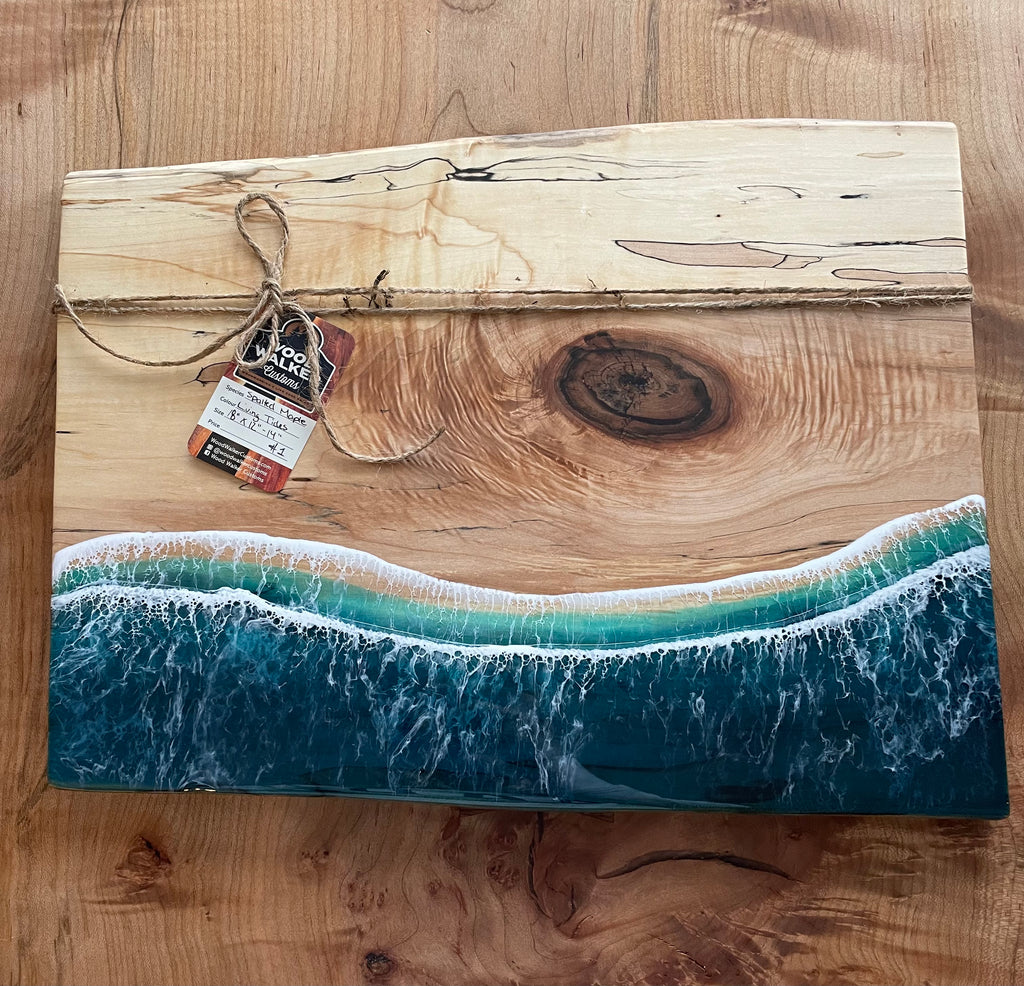18” Living Tides Spalted Maple Charcuterie Boards