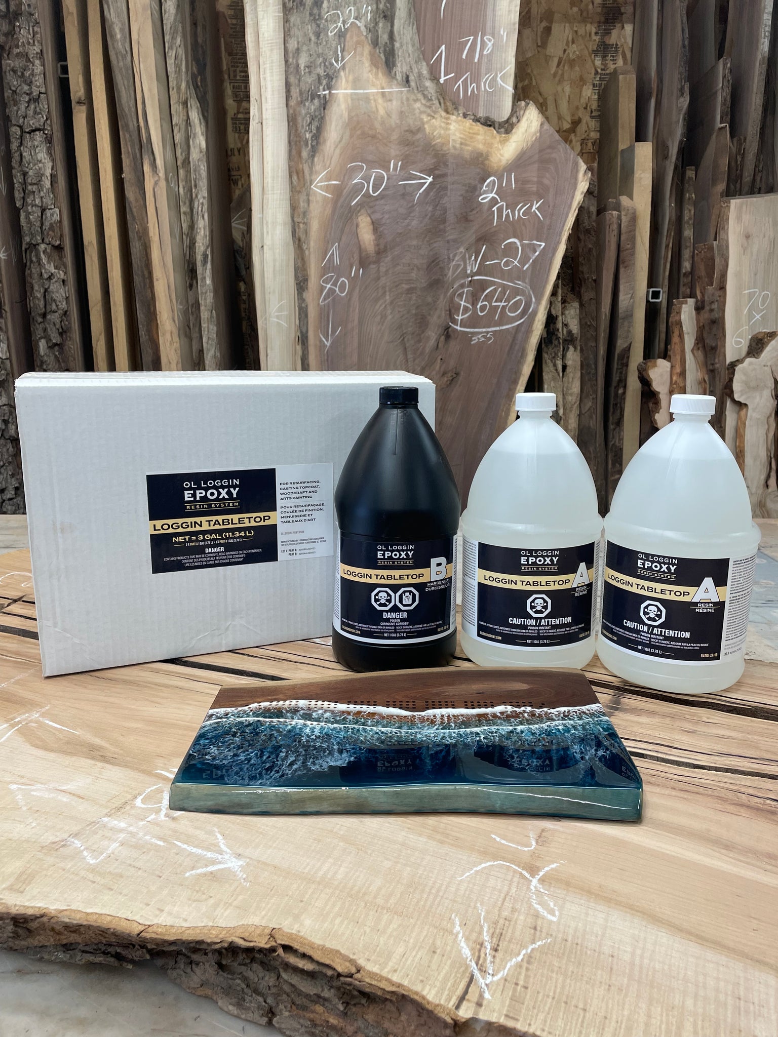 Ol Loggin TableTop Epoxy Resin Kit