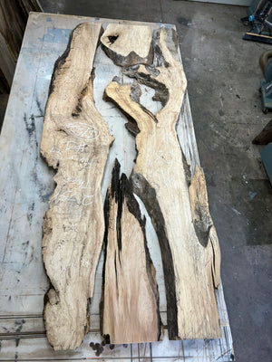 River Set #1 Spalted Maple River Set 44”x108