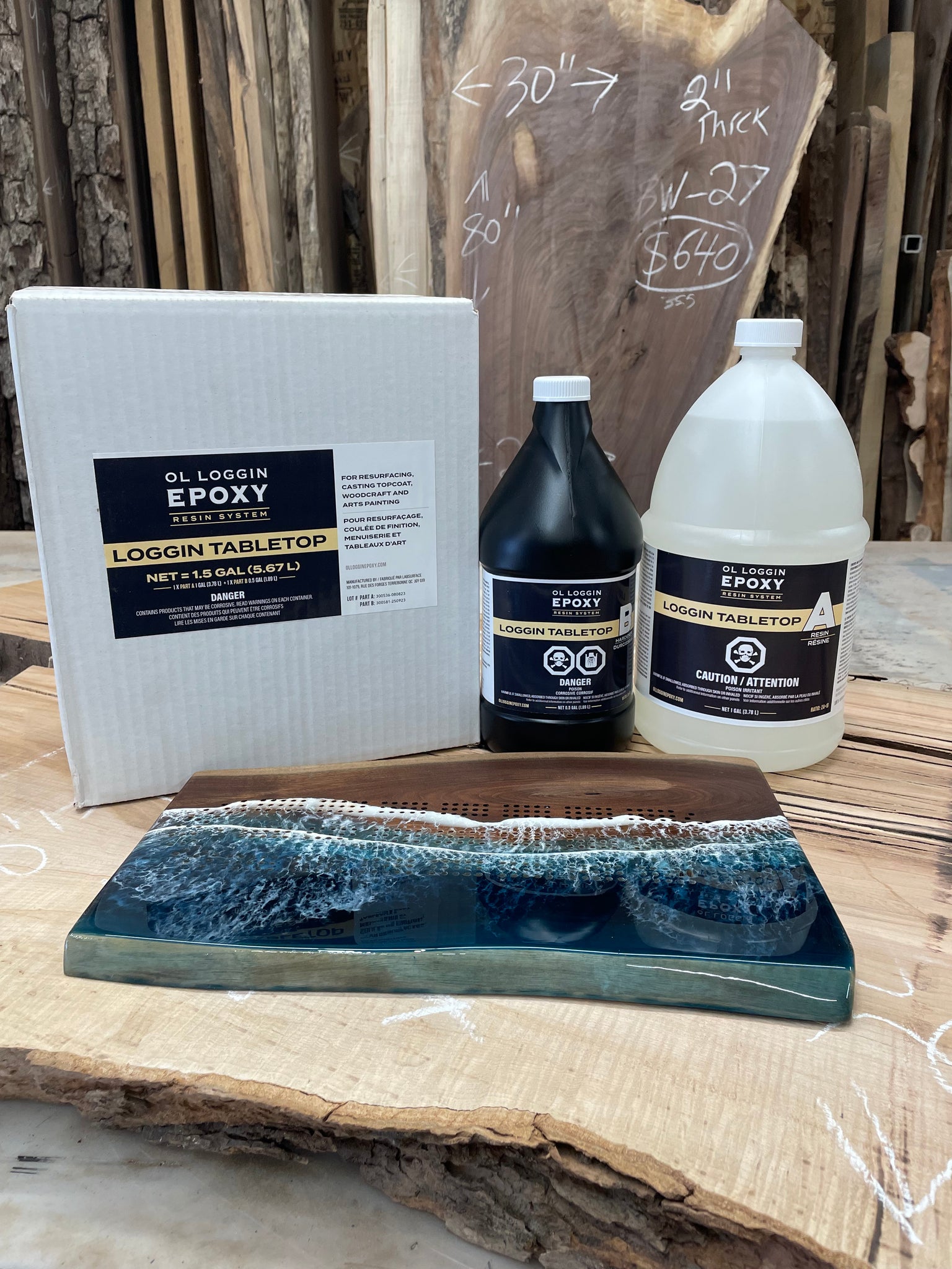 Ol Loggin TableTop Epoxy Resin Kit