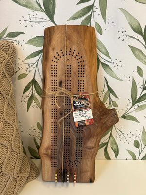 Live Edge Walnut Cribbage Boards