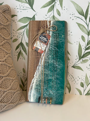Living Tides Walnut Cribbage Boards