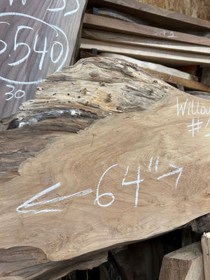 Willow Wall Art Live Edge Slab