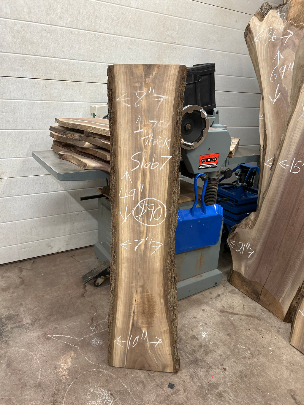 Black Walnut 48” Long +/- Skinny Slabs