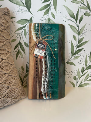 Living Tides Walnut Cribbage Boards