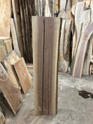 BWM-04 Black Walnut Mantel Slab Live Edge