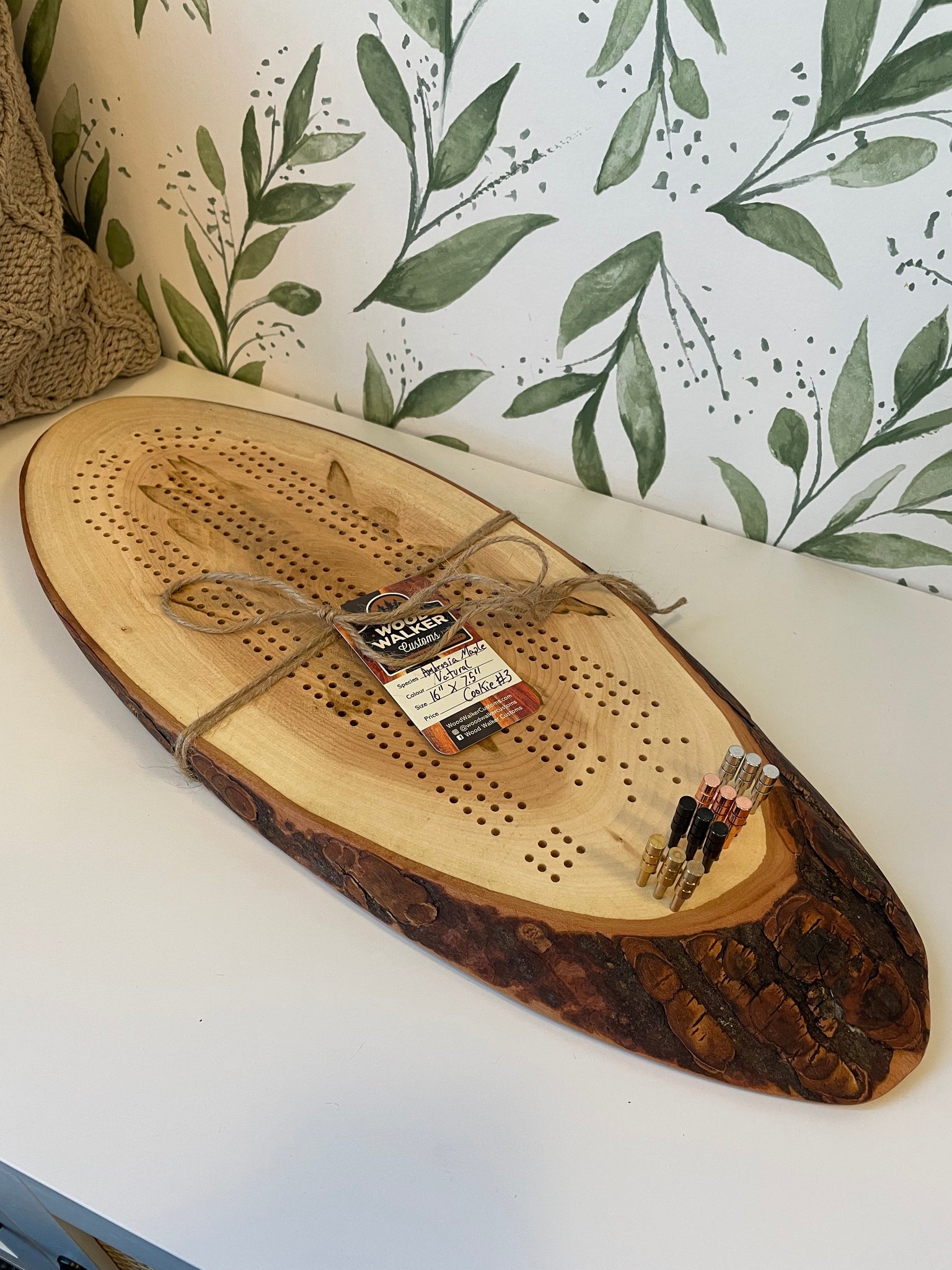 Live Edge Cookie Cribbage Boards