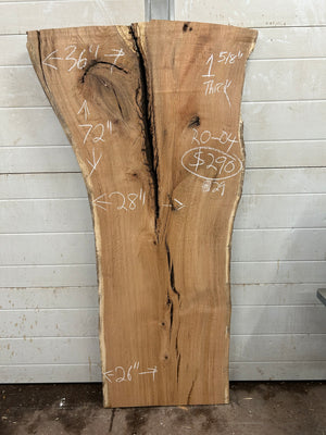RO-04 Red Oak Live Edge Slab