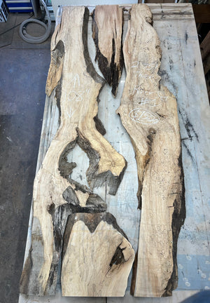River Set #1 Spalted Maple River Set 44”x108