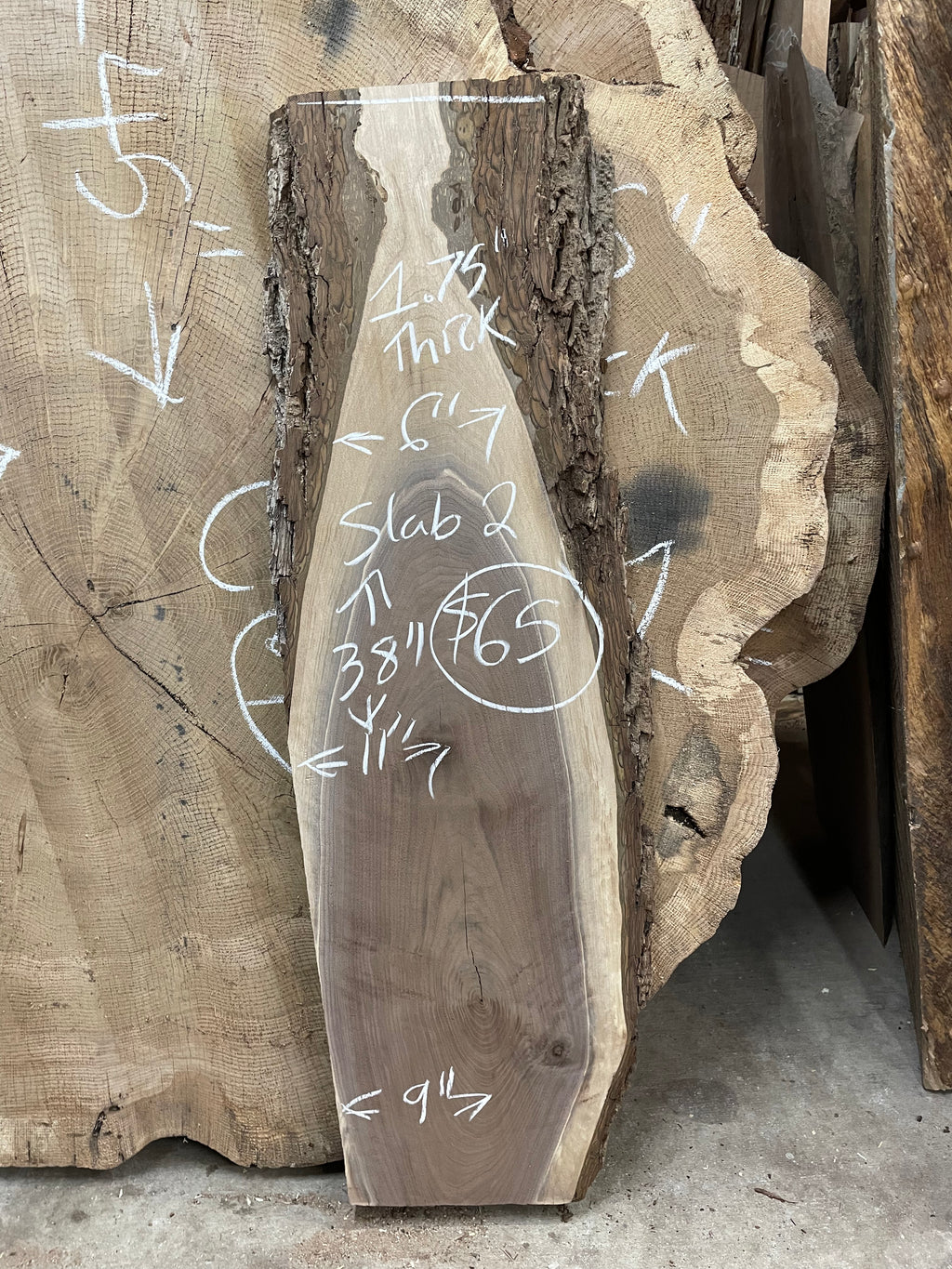 Black Walnut Shorts  Live Edge Slabs