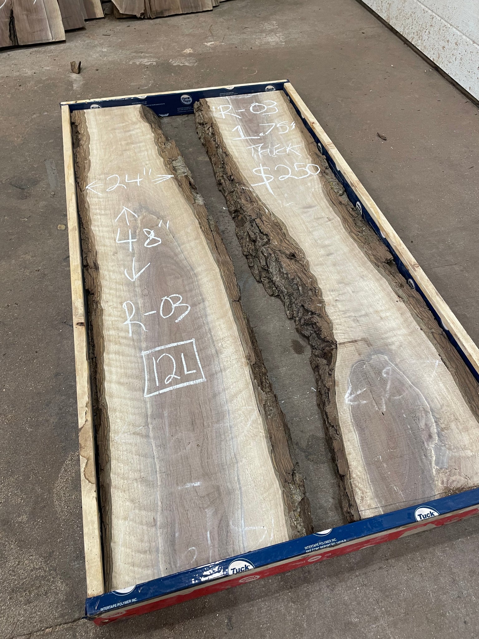 River-03 Pre-cut Walnut Coffee Table Slab