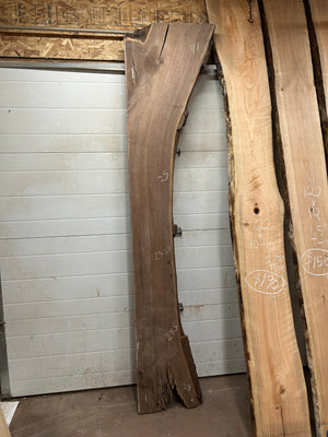 BWM-05 Black Walnut Mantel Slab Live Edge