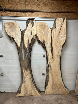 SP-02 Curly Maple Live Edge Slab