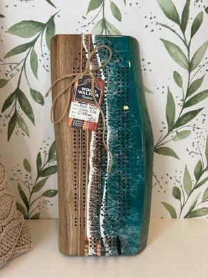Living Tides Walnut Cribbage Boards