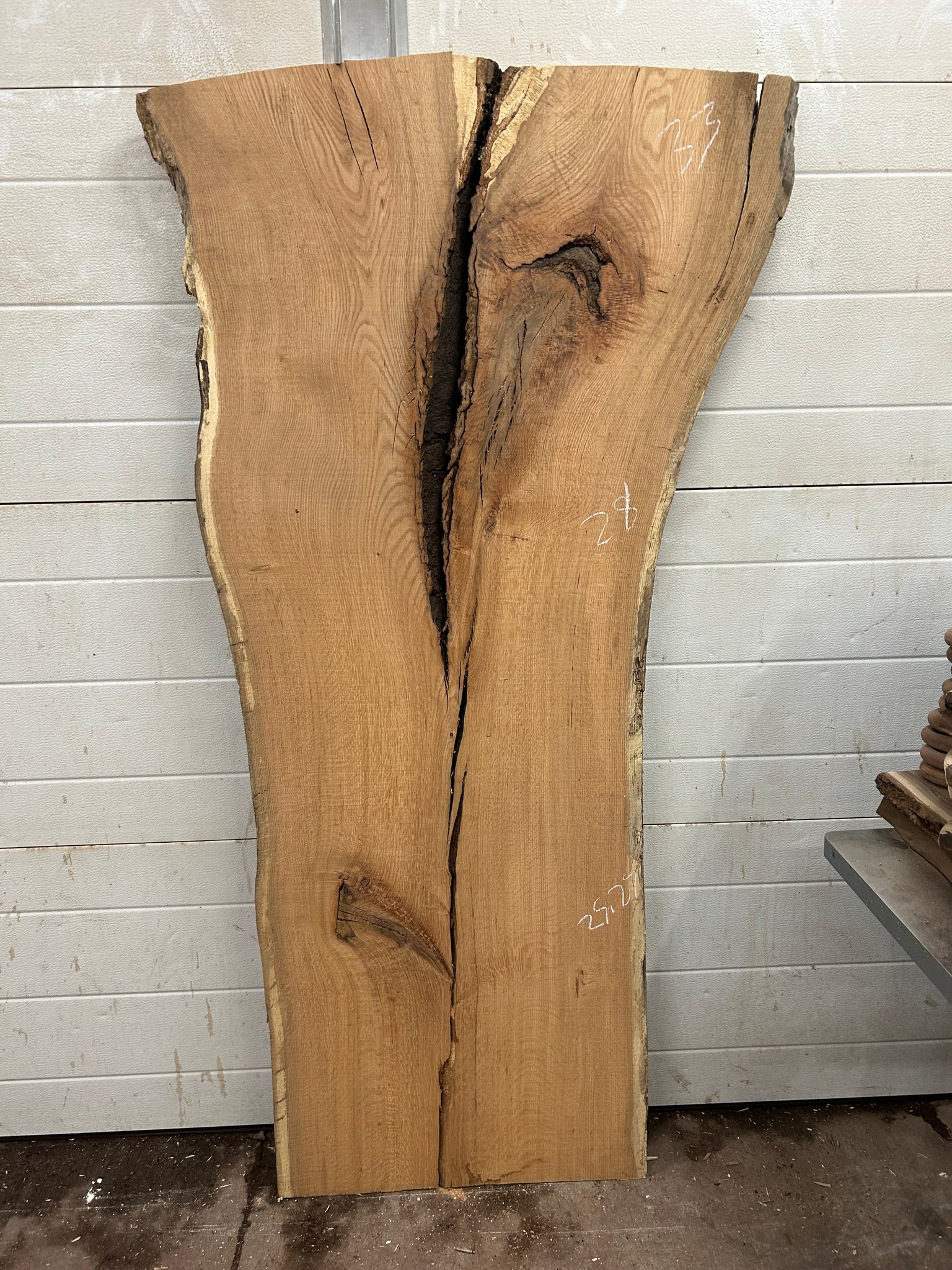 RO-04 Red Oak Live Edge Slab