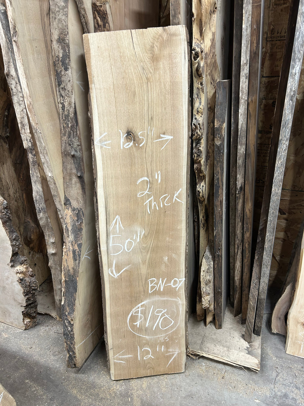 BN-07 Butternut Live Edge Slab