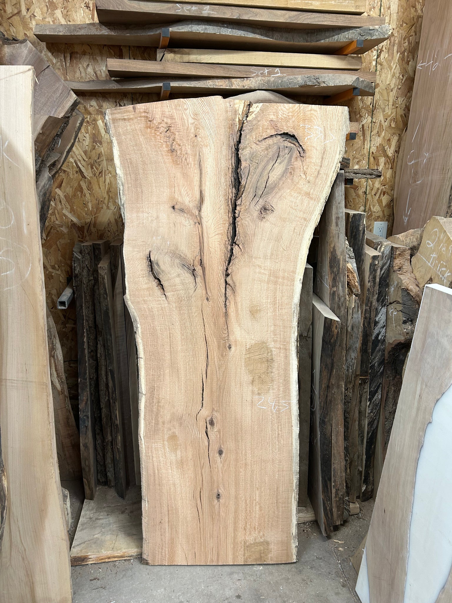 RO-02 Red Oak Live Edge Slab