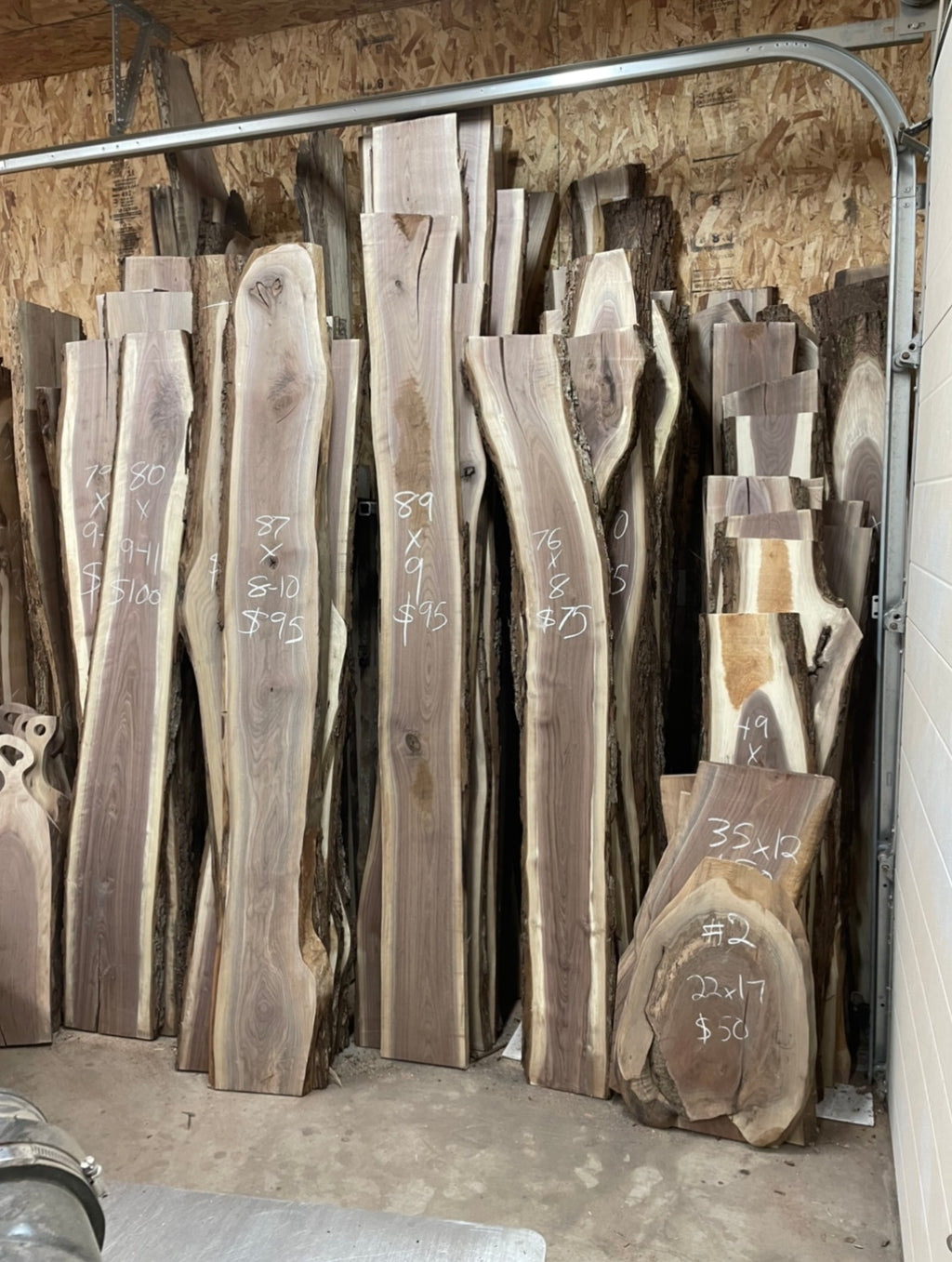 1” Thick Live Edge Slabs