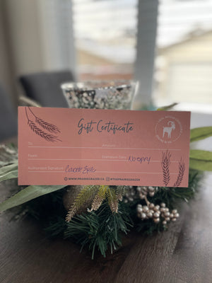 The Prairie Grazer Gift Cards