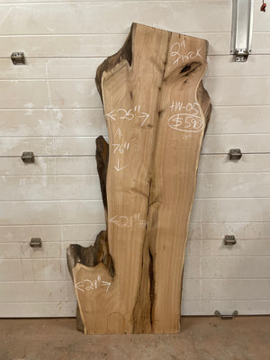 HN-05 Heartnut Live Edge Slab