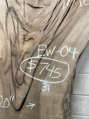 EW-04 English Walnut Live Edge Slab