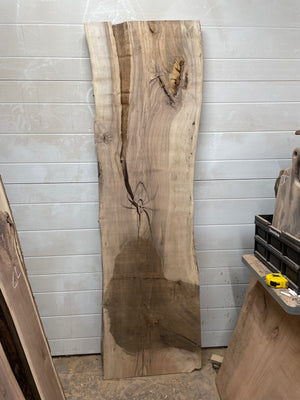 EW-09 English Walnut Live Edge Slab