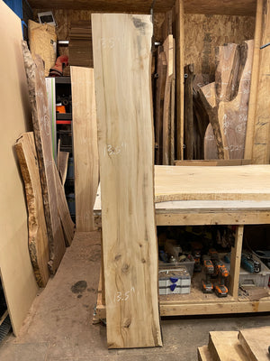 MM-03 Maple Mantel Slab Live Edge